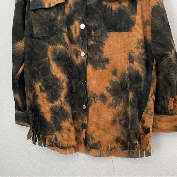 BLUE B Corduroy Tie Dye Light Jacket Small - Picture 6 of 12